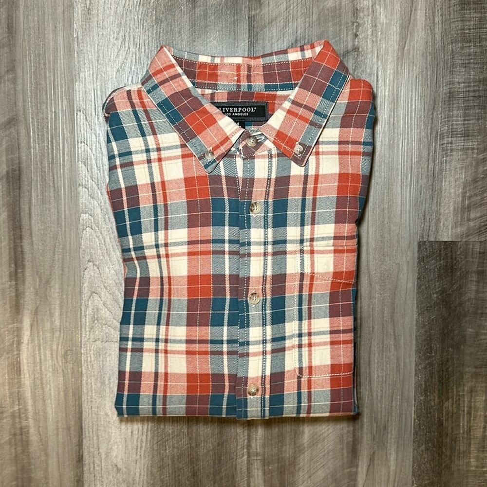 Liverpool Los Angeles Long Sleeve Button Down - Medium
